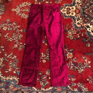 Free people velvet flared pants